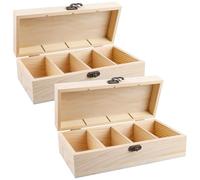 2 unidades de fichas de madera, A8, 25 x 9,5 x 7 cm, caja de tarjetas de aprendizaje, vocabulario, tarjetas de madera con tapa, caja para fichas, caja de madera para oficina, escuelas y hogares