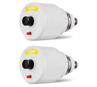 2 unidades de fusibles automáticos de 25 A (fusible para distribución eléctrica antigua), rosca E27, característica L, 230/400~240/415 (25 A)