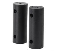 2 unidades de goma para mástil de pie, tendón para windsurf, reparación de tablas de vela, conector de buje de repuesto, color negro, 5,6 cm de longitud con agujero de 6 mm de diámetro, material para