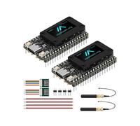 2 Unidades de Heltec LoRa 32 V4 para Meshtastic Dev-Board con GPS ESP32-SX1262, Pantalla OLED de 0,96 Pulgadas, Alimentación Solar, LoRaWAN de 28 DBm