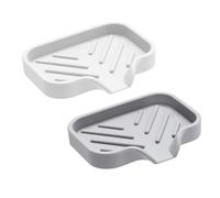 2 unidades de jabonera, Soporte Jabon, Jabonera Autodrenante, Jabonera de Silicona para Baño, Jabonera Antideslizante Impermeable para Baño, Cocina, Jabón Esponjas