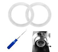 2 unidades de juntas de silicona compatibles con Delonghi Gasket Seal Part EC680/EC685/EC695/EC820/EC850/EC860 grupo de preparación Junta de cabezal de preparación ID Ø47 mm portafiltros de repuesto