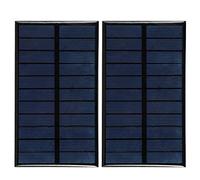 2 unidades de mini panel solar de polisilicio 1,6 W 5,5 V, módulo de cargador solar para bricolaje, panel solar portátil de resina epoxi para carga de CC pequeña y proyectos cientí