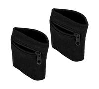 2 Unidades de Muñequeras, Bolsa de Muñeca Deportiva con Cremallera Muñequera Deportiva Absorbente Billetera de Muñeca para Llaves Accesorios de Entrenamiento para Baloncesto Correr Tenis
