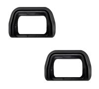 2 unidades de ocular para cámara - ocular universal y ocular cómodo, cubierta de visor para Sony A6300 / A6100 / A6000 / NEX -6 / NEX -7, ocular ocular para personas con gafas (negro)