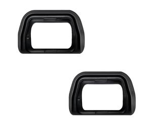 2 unidades de ocular para cámara - ocular universal y ocular cómodo, cubierta de visor para Sony A6300 / A6100 / A6000 / NEX -6 / NEX -7, ocular ocular para personas con gafas (negro)