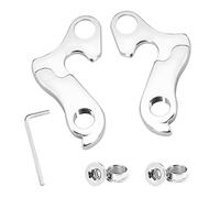 2 unidades de palanca de cambios para bicicleta Shimano y Cube, pomo trasero para bicicletas Derailleur Hanger con llave Allen Tornillos de aleación de aluminio Repuesto Gancho trasero para bicicleta