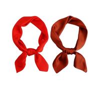 2 Unidades De Pañuelo Para La Cabeza Para Mujer, Pañuelo De Satén, Pañuelo Cuadrado, Bufanda Suave Y Lisa, Accesorios De Vestir, Pañuelo De Seda Decorativo