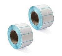 2 unidades de papel para etiquetas adhesivas, etiquetas para frigorífico, pegatinas para bricolaje, etiquetas térmicas, etiquetas de precio (blanco)