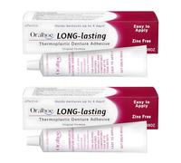 2 unidades de pegamento termoplástico para prótesis dentales, gel adhesivo para dentaduras postizas, crema adhesiva para dentaduras postizas termoplásticas