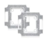 (2 unidades) de piezas de repuesto para el robot limpiacristales ECOVACS WINBOT W3 Omni: paño de limpieza, conjunto de paño de limpieza con soporte, almohadilla de microfibra y montaje sin