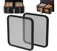 2 unidades de protección contra salpicaduras de acero inoxidable para COSORI Dual Blaze Twinfry 10L y 8,5L CAF-R901-AEU, protección contra salpicaduras de grasa, malla fina, protección resistente al