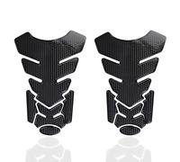 2 unidades de protección para depósito de moto, adhesivo 3D para tanque, impermeable, autoadhesivo, para moto, aspecto de carbono, para Honda, Kawasaki, KTM, Duke 125, motocicletas universales