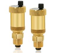 2 unidades de purgador rápido automático, DN10 G3/8, latón automático, autosellante, alivio de presión, para calentadores de agua solares, alivio de presión