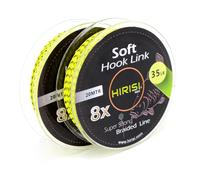 2 unidades de sedal de pesca de carpa 8 hebras trenzado, conexión de gancho 20 m, tres tamaños (FBA-YX201-35LB)