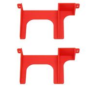 2 unidades de soporte para disco duro de 2,5 pulgadas para HDD y SSD, soporte de montaje de ABS impreso en 3D compatible con la consola de juegos SCPH 30000 y SCPH 50000, ajuste (Roja)