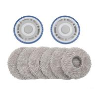 2 unidades de soporte para fregona con 6 paños de microfibra para ECOVACS para deebot T30/T50/N30 para omni Pro Max Combi robot aspirador, repuesto de marco de plástico