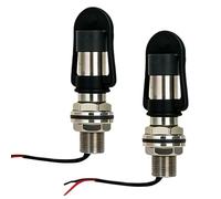 2 unidades de soporte para lámpara giratoria, 24 mm, soporte de montaje DIN, giratorio, universal, soporte de metal con cable y tapa de goma, para tractor montacargas