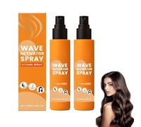2 unidades de spray de estilismo, activador de ondas, rizos definidos y sujeción natural para cabello ondulado a rizado, para volumen de mujeres y hombres en eventos, fiestas de viaje, peinados de