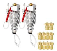 [2 unidades del paquete] SIMAX3D 3D Extrusora Hotend compatible con la cabeza de extrusora Quirón ANYCUBIC 24V V5 con 10 boquillas V6 de latón de 0,4 mm (para chiron)