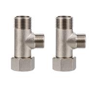 2 Unidades Divisor De Agua 3 Vías Con Válvulas Para Ducha Inodoro Bidé