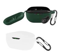 [2 unidades] easyBee funda compatible con JBL Wave Buds 2 / JBL Wave Buds [con 2 mosquetones], funda de silicona líquida ultrafina, resistente a los golpes, funda para auriculares Bluetooth, color