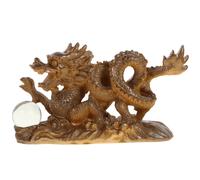 2 Unidades Escultura Decorativa De Dragón En Resina Para Té