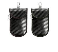 2 Unidades Faraday Bolsa Llaves Coche RFID, Funda Bloqueadora de Señal Antirrobo para Llaves sin Llave, Protección contra Robo por Relé, Compacta y Universal, Fundas Faraday, Faraday Pouch