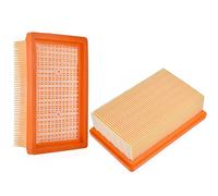 2 unidades filtro de pliegue plano compatible para Kärcher WD4Premium/WD5P/WD5 Premium/WD5 Premium/WD6 P filtro de aspiradora de repuesto para Kärcher 2.863-005.0