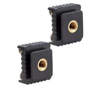 2 unidades flash Hot Shoe Mount adaptador a rosca de 1/4 pulgadas para estudio luz de pie trípode tornillo para fotografía accesorios intermitentes