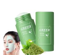 2 Unidades Green Tea Mask Stick,Mascarilla de Té Verde Limpiadora Facial,Elimina Puntos Negros,Reduce Poros,Equilibra Grasa e Hidrata,Apta para Todo Tipo de Piel