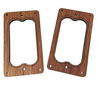 2 unidades. Juego de 4 anillos para pastillas Humbucker de tamaño completo, estilo 2, para elegir entre 4 tipos de madera.