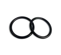 2 Unidades Junta tórica de Caucho Fluorado Negro FKM, 4x100x108mm | Alta resistencia a la presión