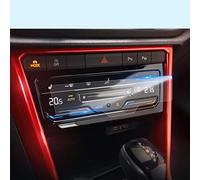 [2 Unidades] LFOTPP Compatible con 2021+ V W T-ROC Tigua-n 2 Polo AW Arteon Facelift Película Protectora de Pantalla de Aire Acondicionado, Nano Anti-Scratch Anti-Fingerprint Película Coche Accesorios