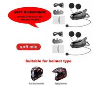 2 unidades/lote E1 Intercomunicador Bluetooth para casco de motocicleta, auriculares Bluetooth para