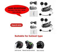 2 unidades/lote E1 Intercomunicador Bluetooth para casco de motocicleta, auriculares Bluetooth para