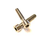 [2 unidades] M6 x 35 mm Titan Tornillo cilíndrico DIN 912, grado 5 Titanium Bolt para tapa de bicicleta, vástago, frenos y tija de sillín, ultraligero, natural