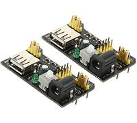 2 Unidades MB102 MB102 Módulo de Fuente de alimentación de Placa de Pruebas sin Soldadura 3.3V 5V