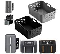 2 Unidades Molde Silicona Freidora de Aire, Accesorios Air Fryer de Gran Capacidad, Compatibles con Ninja 9,5L/10,4L, Princess 10L, Cosori 10L, Silicona Alimentaria,Resistentes al Calor