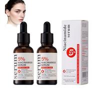 2 Unidades Niacinamide Active Facial Serum, Facial Serum, Moisturizing, Firming, Refreshing, Reduce las Arrugas, Mejora el Brillo de la Piel, Apto para Todo Tipo de Pieles