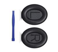 2 unidades / par de almohadillas para auriculares montados en la cabeza, fundas para auriculares de mayor comodidad para QC35, pieza de repuesto de piel sintética
