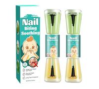 2 unidades para dejar de morderse las uñas para niños, esmalte de uñas para detener el pulgar, esmalte de uñas sin morder, sabor amargo, esmalte de uñas natural antimordeduras de uñas, evita chuparse