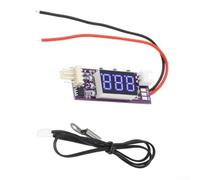 2 unidades para ventilador PWM regulador de temperatura de 12 V 3,3 a con pantalla digital para 4 ventiladores de escritorio de alambre, regulador de velocidad automático para reducir el ruido y la