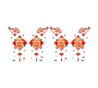 2 Unidades Pegatinas Ventana Año Nuevo Chino Año Del