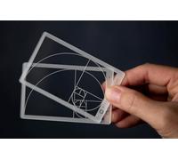 (2 Unidades) proporción Dorada/composición Fibonacci View Finder/Visor Fotografía/Pintura/Dibujo Tamaño de Tarjeta de crédito Cabe en Cartera/Bolsa de cámara