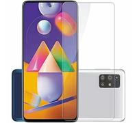 [2 unidades] Protector de pantalla compatible con Samsung Galaxy M31s Panzer Protector Cristal laminado Real Duro Tempered Glass Cristal Transparente Antiarañazos Anti-aceite..