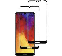 [2 Unidades] Protector de Pantalla compatible para Huawei Y6 2019 / Y6 Pro 2019 / Honor Play 8A / Enjoy 9E, Cristal Templado , sin burbujas, Alta Definicion , 9H Dureza , Resistente a Arañazos