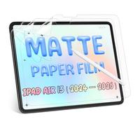 [2 Unidades] Protector de pantalla efecto papel para iPad Air 13 pulgadas M4/M3/M2 (2026/2025/2024), Protector de pantalla de PET de papel mate, Anti-reflejo/Anti-huellas, perfectamente escribir y