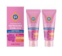 2 Unidades Protector Solar Facial Fluido Invisible SPF 90+, Ecran Solaire sec au Toucher Ultra Sheer, Physical Sunscreen, Ligero y de Absorción Rápida, Protección UV, Apto para Todo Tipo de Pieles