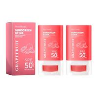 2 unidades Protector Solar Facial,stick solar facial,crema solar facial stick SPF 50,Sun Clear Stick,Ligero,Impermeable,Uv Protecting Skin Summer,Adecuado para deportes al aire libre, surf